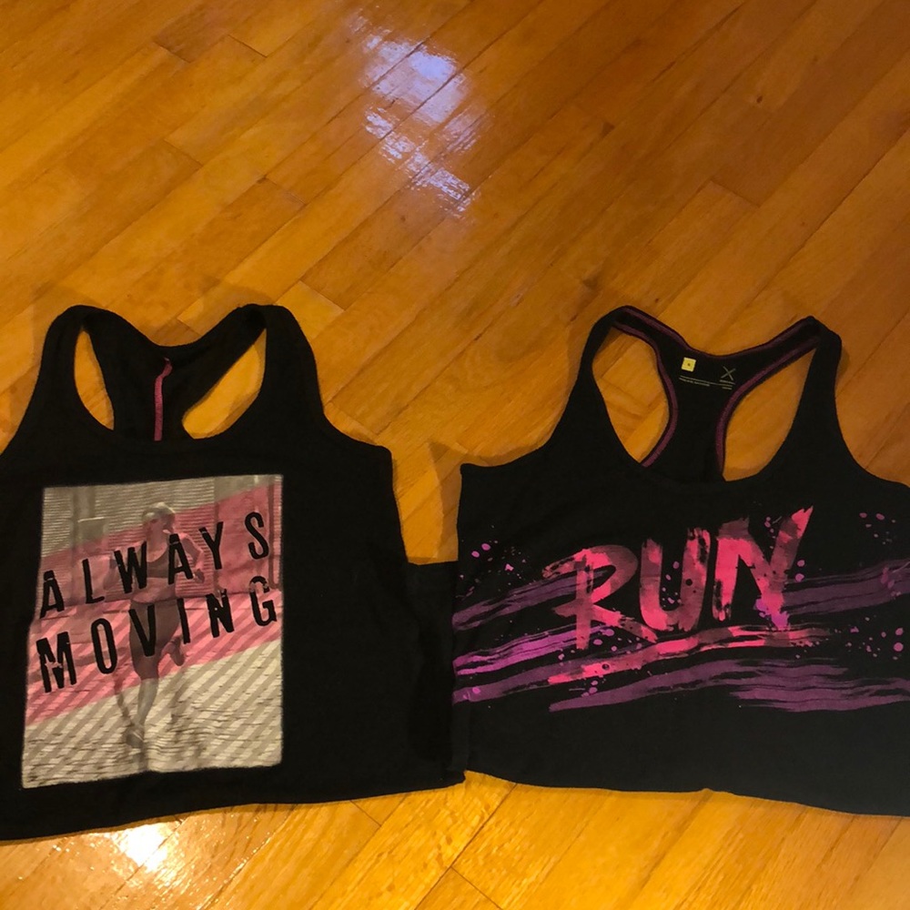 2 running tank tops